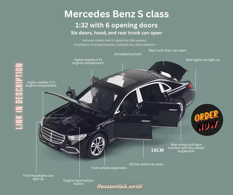 Mercedes Benz S400 1:32 scale diecast model