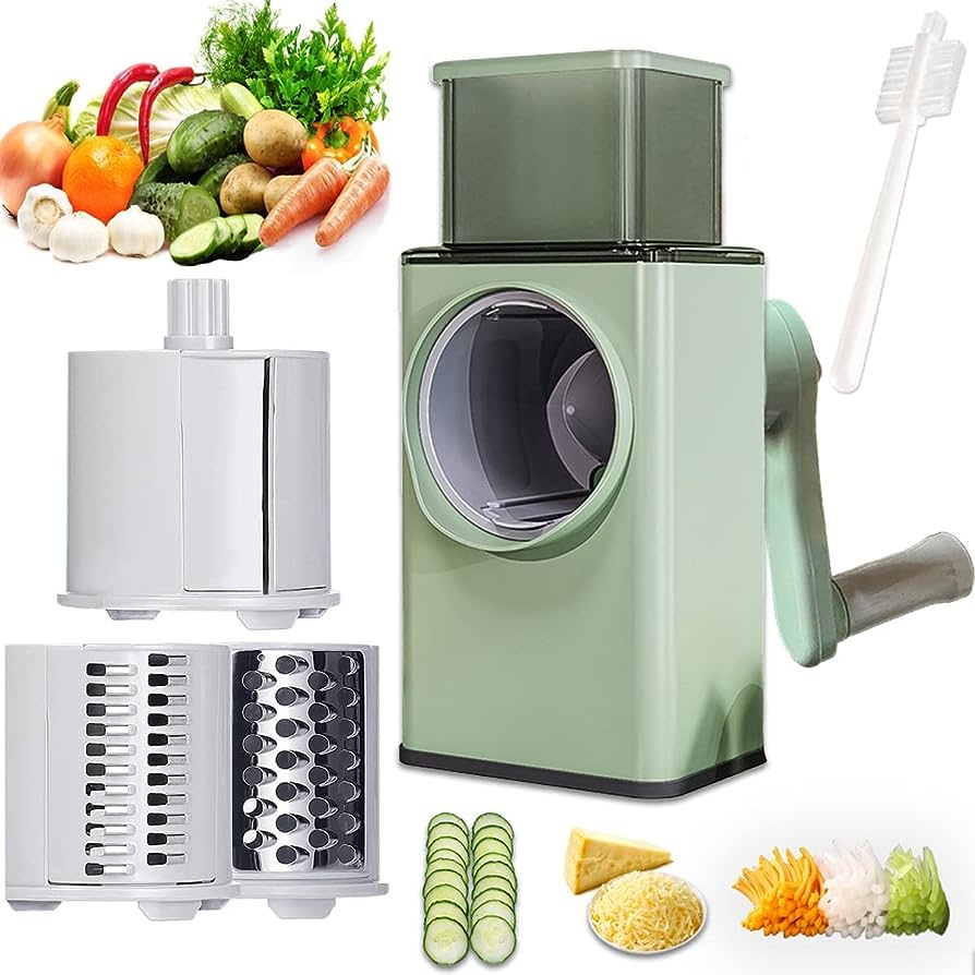 Multifunctional Vegetable Cutter with Stainless Steel Panel