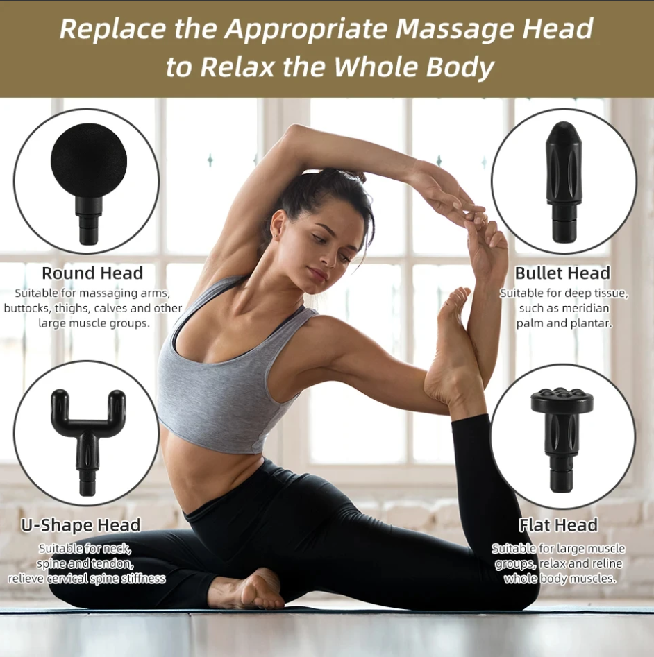 Portable Percussive Massage Gun – Deep Tissue Muscle Relaxation