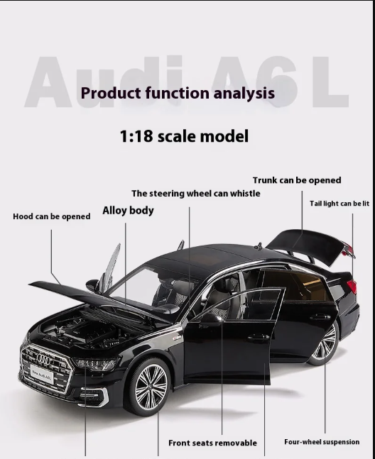Audi A6L 1:18 Scale Diecast Model Car – Authorized Replica