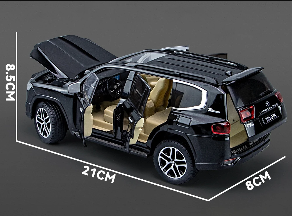 1:24 Scale Toyota Land Cruiser Die-Cast Model with remote