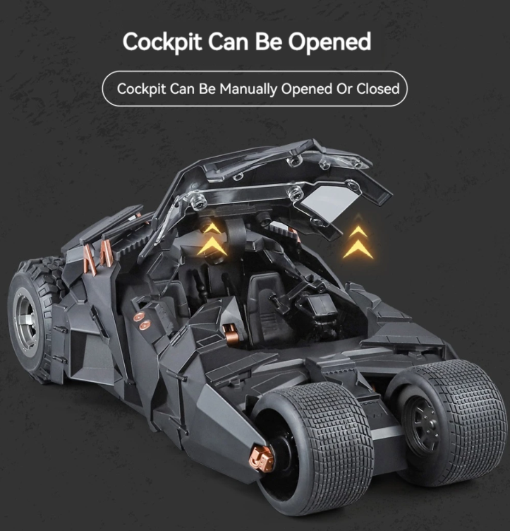 🦇 1:18 Scale Batmobile Die-Cast Model Car – Alloy Edition