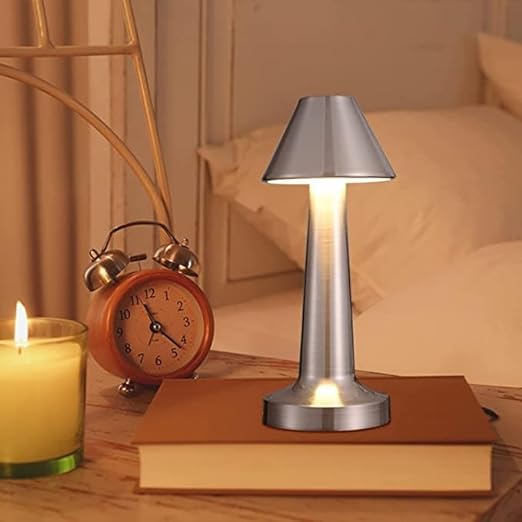 Portable touch sensitive metal lamp (Silver)