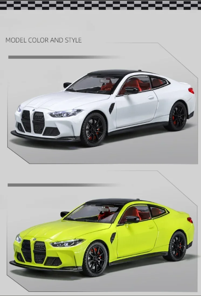 🚘 BMW M4 Alloy Car Model – 1:24 Scale Diecast