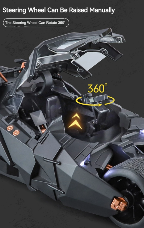 🦇 1:18 Scale Batmobile Die-Cast Model Car – Alloy Edition