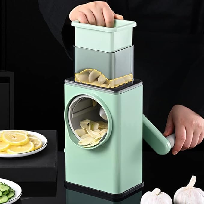 Multifunctional Vegetable Cutter with Stainless Steel Panel