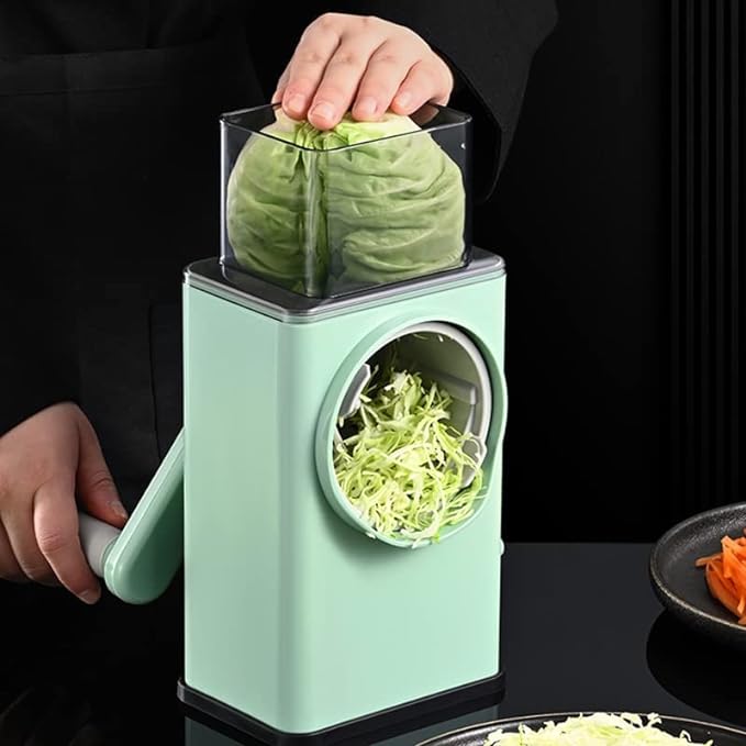 Multifunctional Vegetable Cutter with Stainless Steel Panel