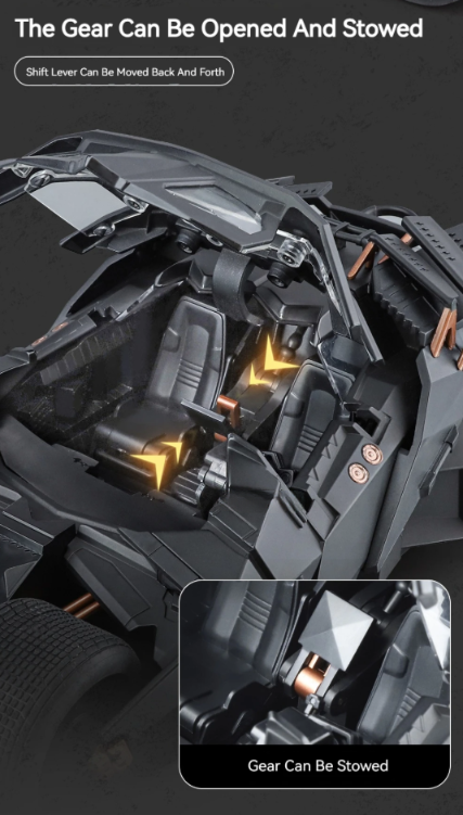 🦇 1:18 Scale Batmobile Die-Cast Model Car – Alloy Edition