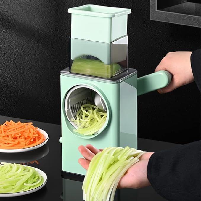 Multifunctional Vegetable Cutter with Stainless Steel Panel