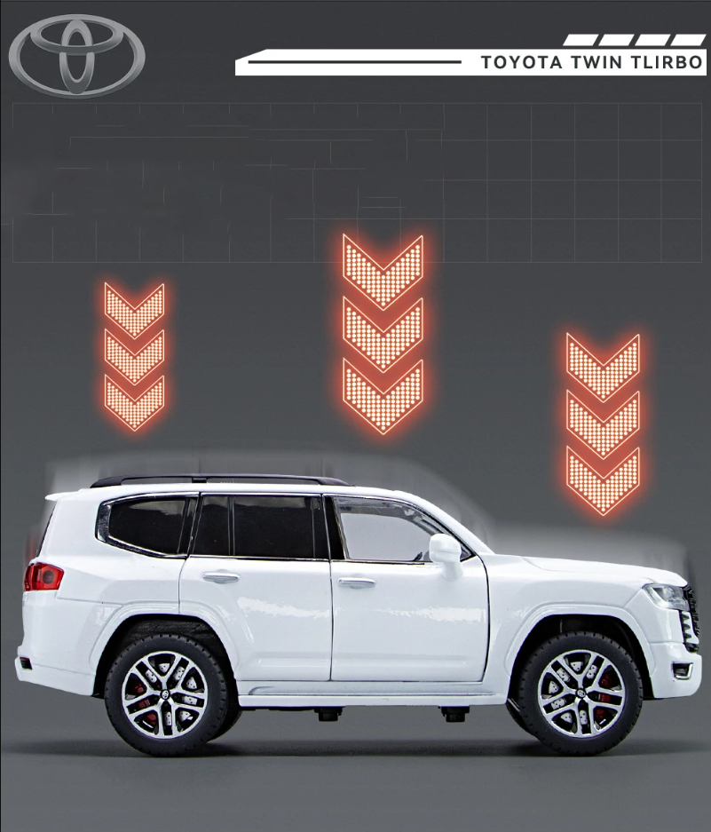 1:24 Scale Toyota Land Cruiser Die-Cast Model with remote