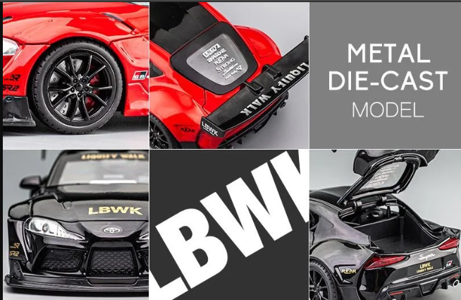 Toyota GR Supra LBWK Edition Mk5 – 1:24 Scale Diecast Model Car