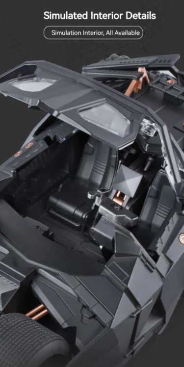 🦇 1:18 Scale Batmobile Die-Cast Model Car – Alloy Edition
