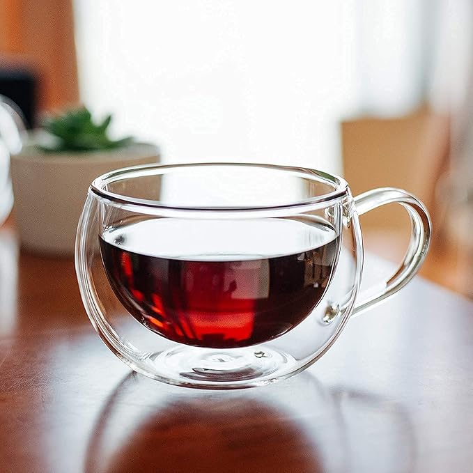 Double Walled Glass Mug (300ml)