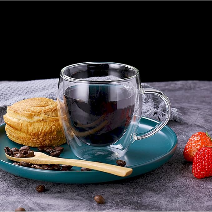 Double Walled Glass Mug (150ml)