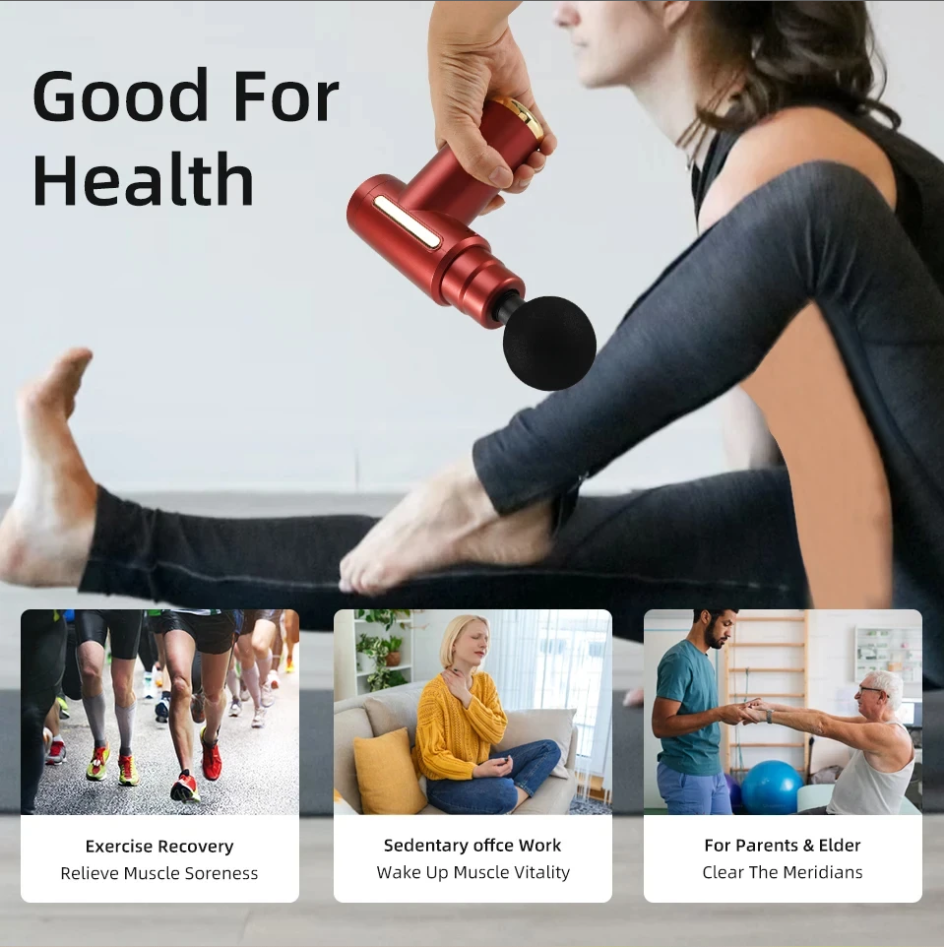 Portable Percussive Massage Gun – Deep Tissue Muscle Relaxation