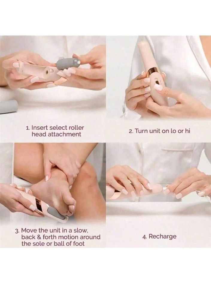 🌸 Rechargeable Electric Foot File & Callus Remover