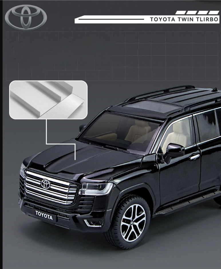 1:24 Scale Toyota Land Cruiser Die-Cast Model with remote