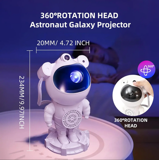 🚀 Upgraded Multifunctional Astronaut Galaxy Projector Lamp