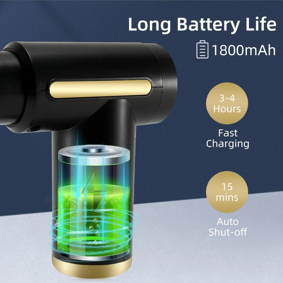 Portable Percussive Massage Gun – Deep Tissue Muscle Relaxation