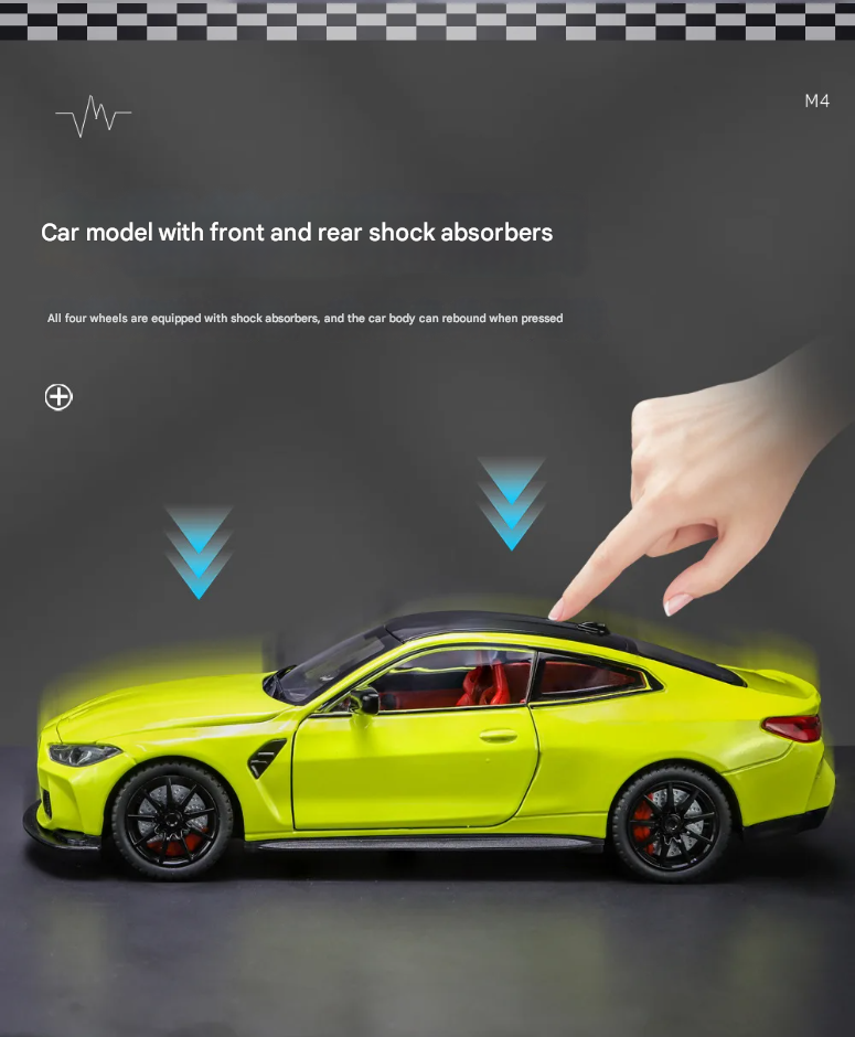 🚘 BMW M4 Alloy Car Model – 1:24 Scale Diecast