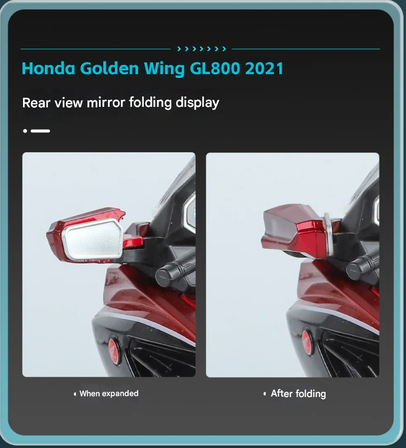 🏍️ Honda Gold Wing GL800 2021 Die-Cast Motorcycle Model
