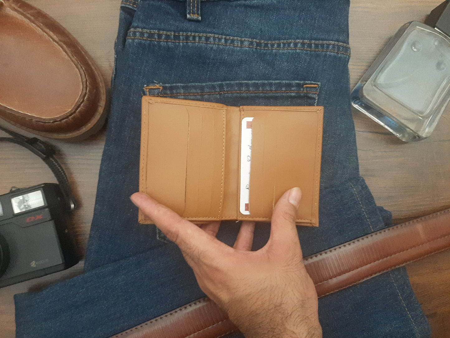 Genuine Leather Wallet + Card Holder