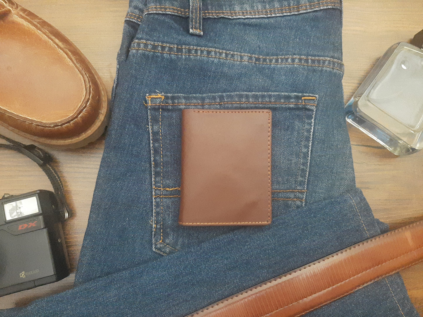 Genuine Leather Wallet + Card Holder