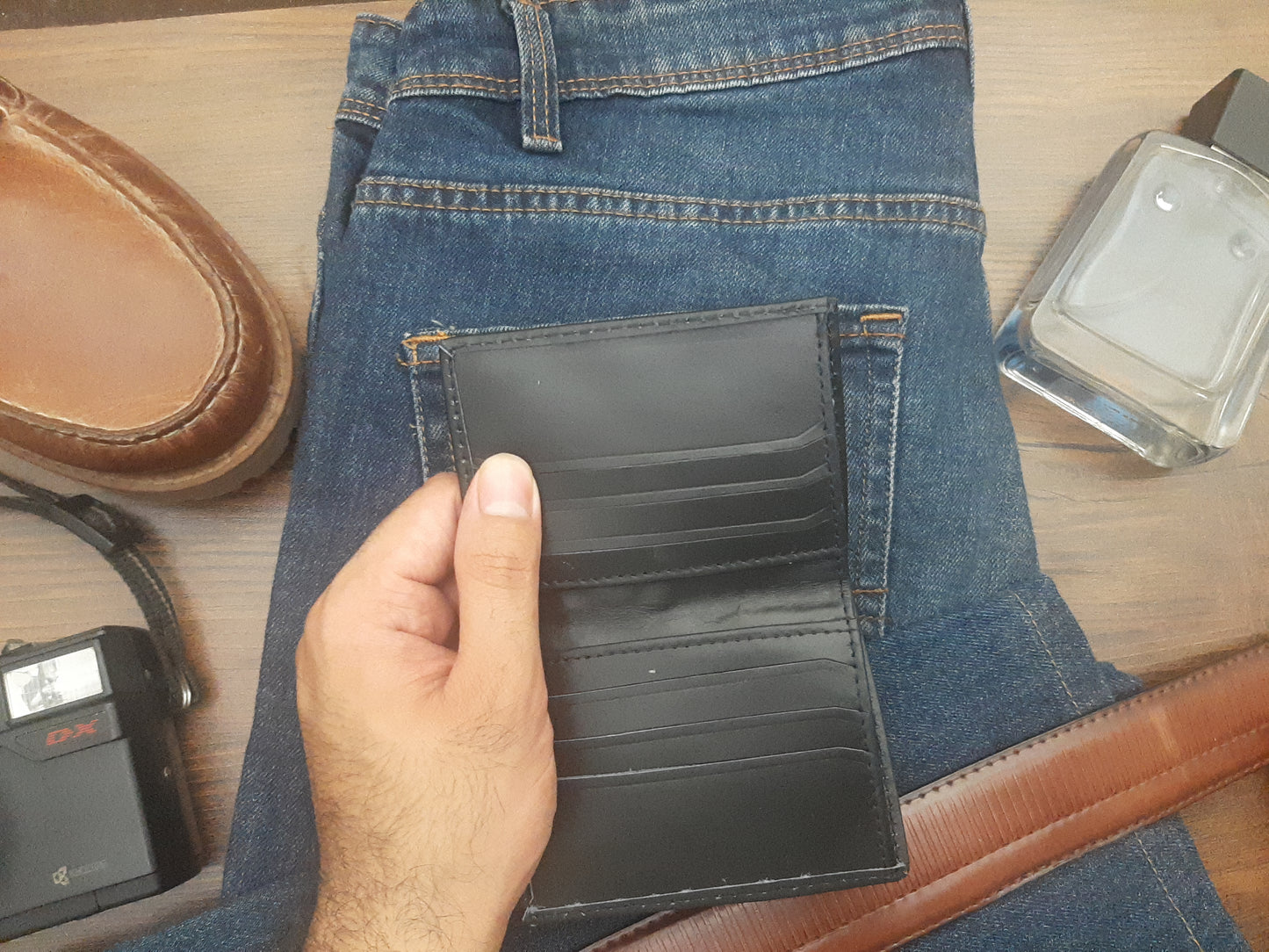 Genuine Leather Wallet + Card Holder