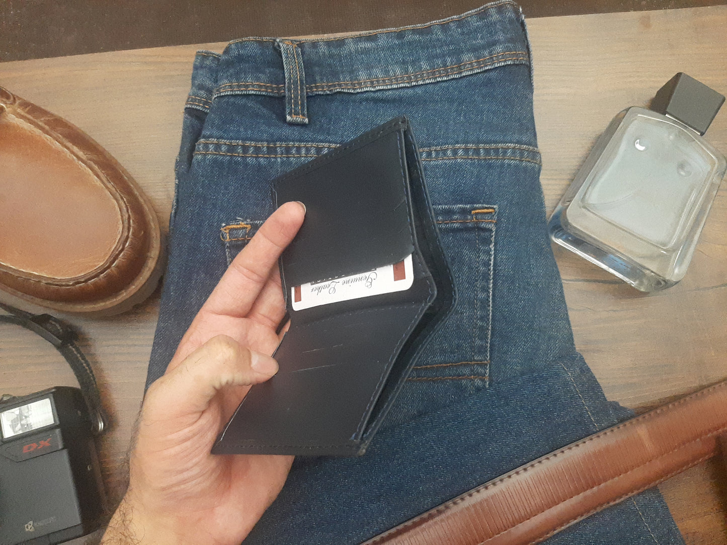 Genuine Leather Wallet + Card Holder