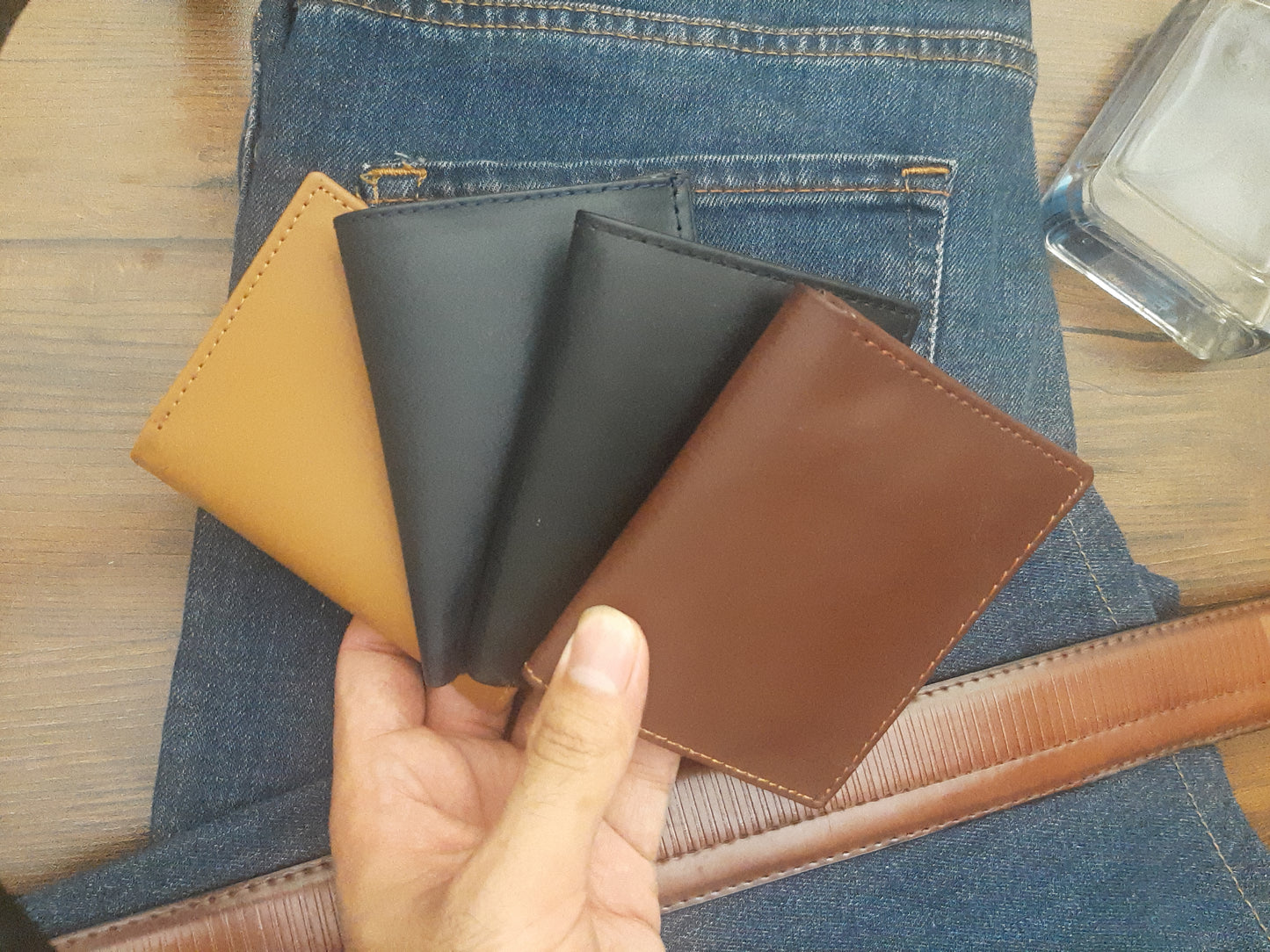 Genuine Leather Wallet + Card Holder