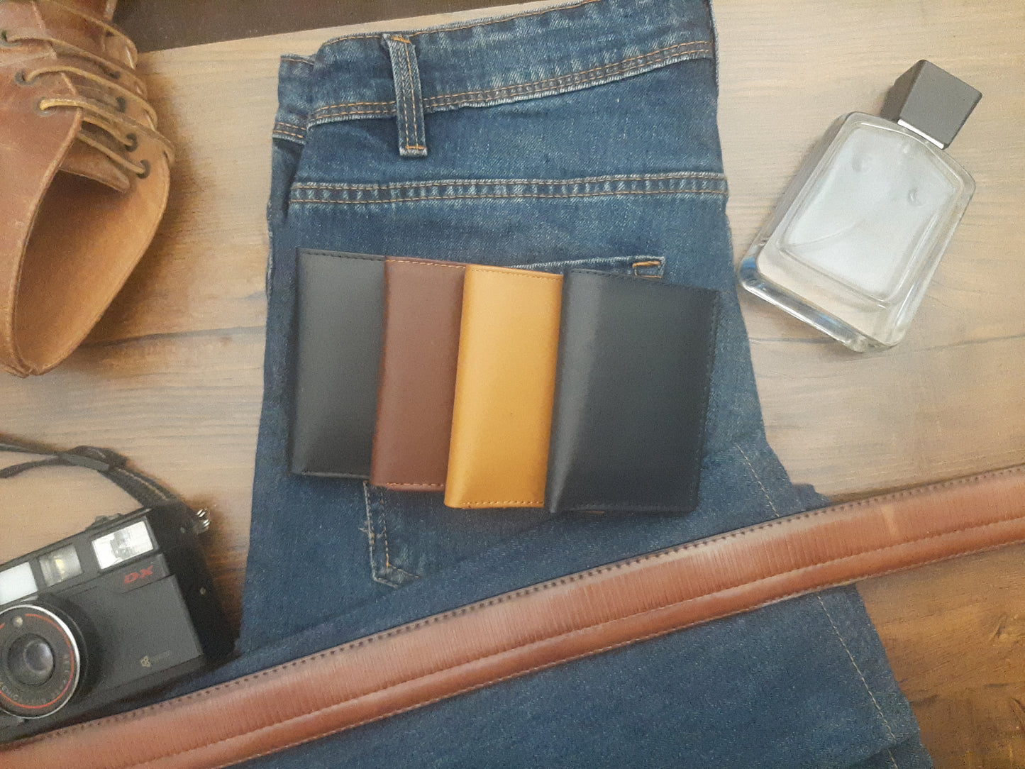 Genuine Leather Wallet + Card Holder