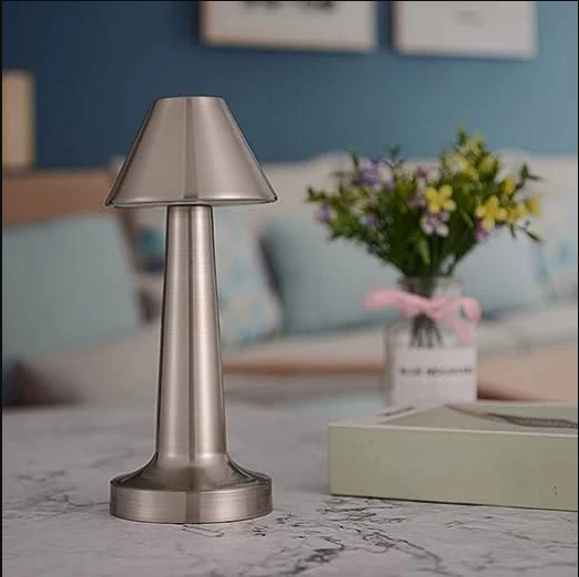 Portable touch sensitive metal lamp (Silver)