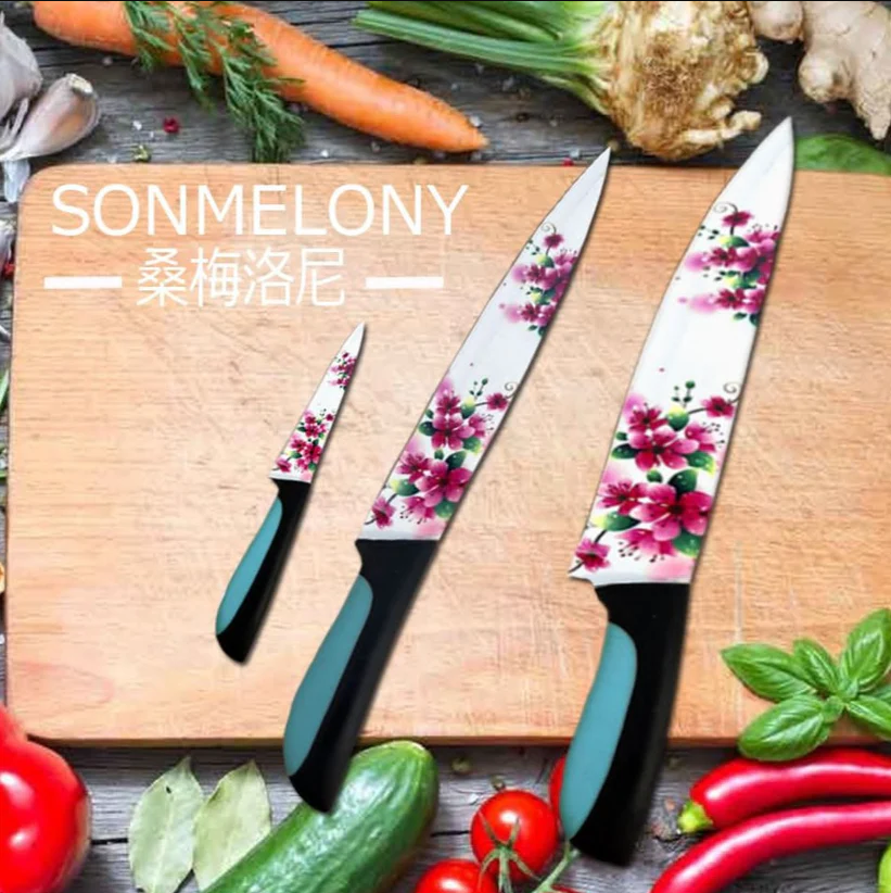 3 Pcs Floral knife set