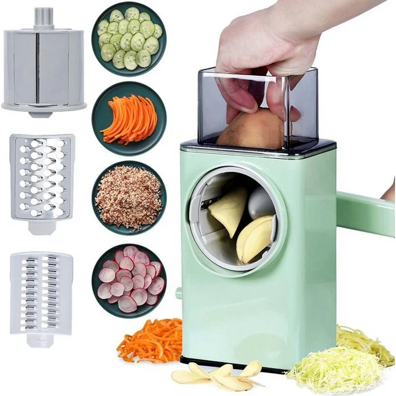 Multifunctional Vegetable Cutter with Stainless Steel Panel