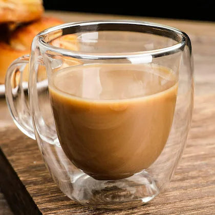 Double Walled Glass Mug (150ml)