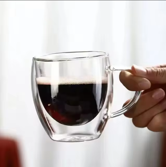 Double Walled Glass Mug (150ml)