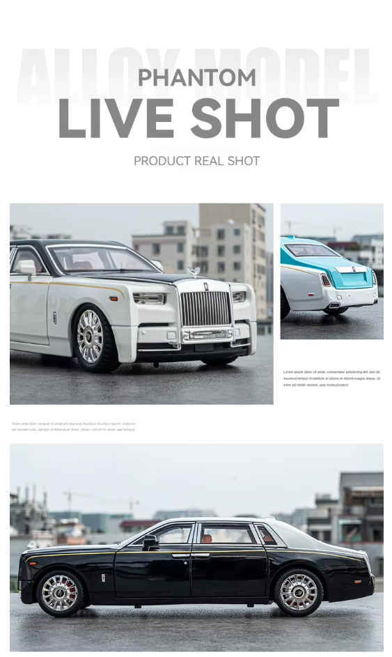 🚗 Introducing the Exquisite 1:18 Rolls-Royce Phantom Model! 🌟