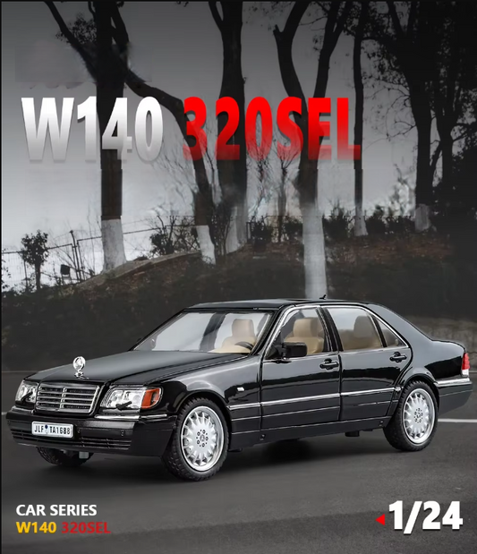 🚘 1:24 Diecast Mercedes W140 SL320 – A Timeless Luxury Classic! 🚘