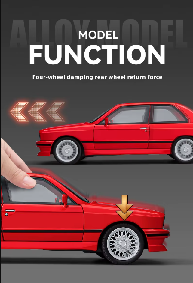 🔥 1:24 Diecast BMW M3 E30 – A True Classic for Collectors! 🔥