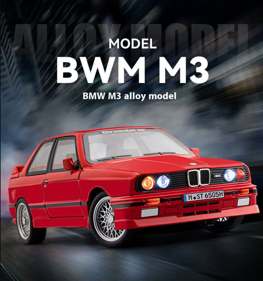 🔥 1:24 Diecast BMW M3 E30 – A True Classic for Collectors! 🔥