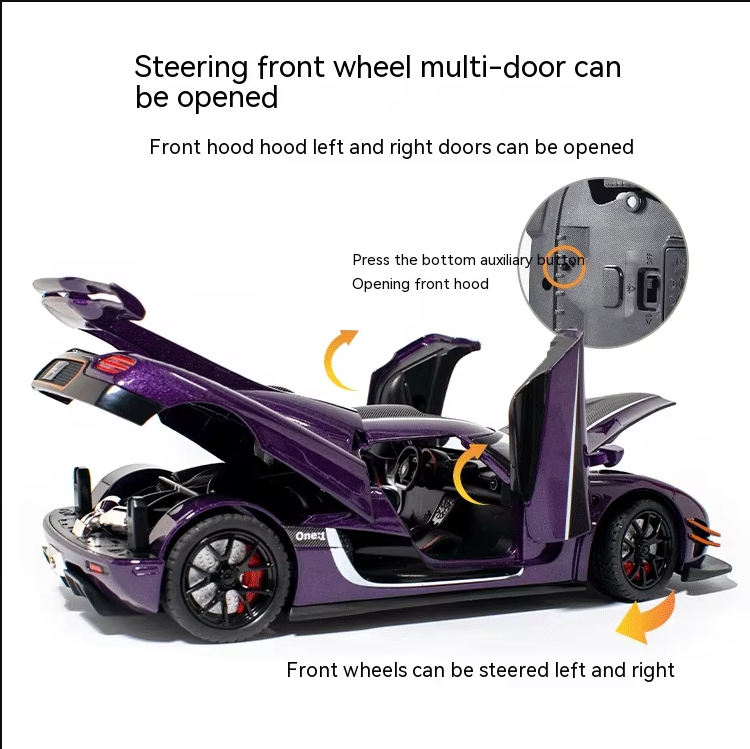 🚗✨ 1:24 Diecast Koenigsegg One Model Car ✨🚗