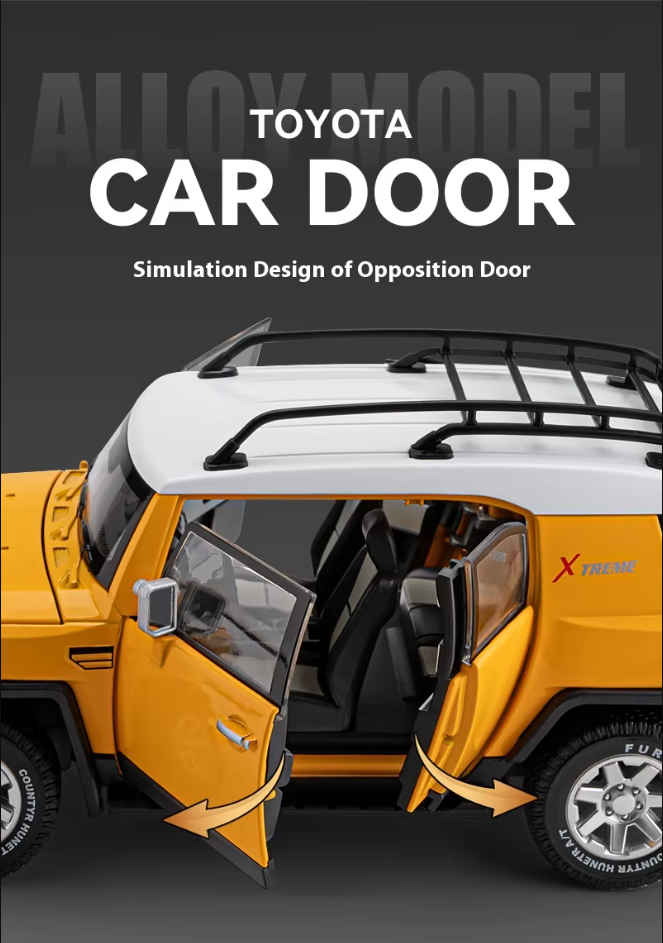 🚙 1:24 Diecast Toyota FJ Cruiser SUV Model – A Must-Have for Collectors! 🚙
