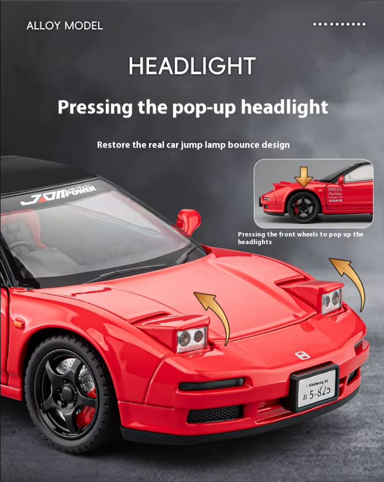 1:24 Scale Diecast Honda Acura NSX Model Car