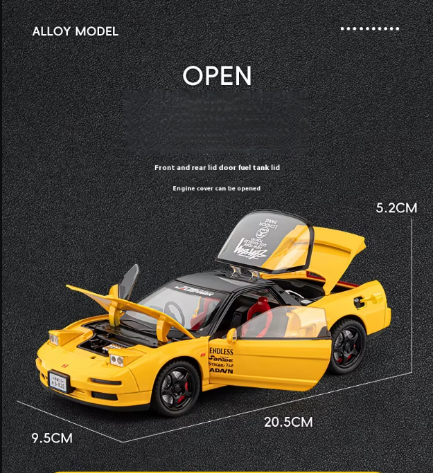 1:24 Scale Diecast Honda Acura NSX Model Car