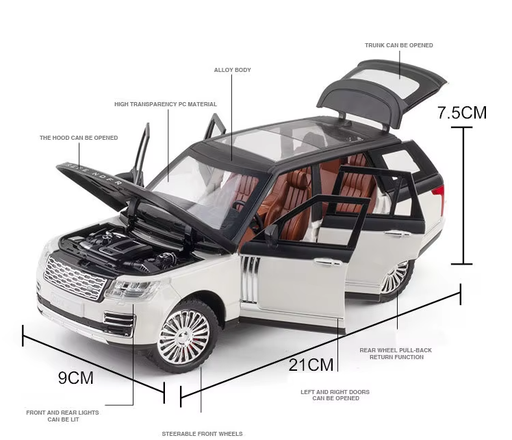 1:24 Diecast Range Rover SUV Model 🚙✨