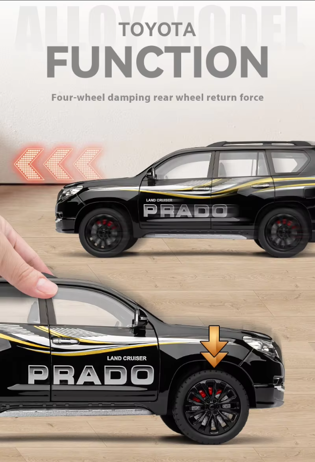 🚙 1:18 Scale Toyota Land Cruiser Prado Diecast Model – The Ultimate Collectible!