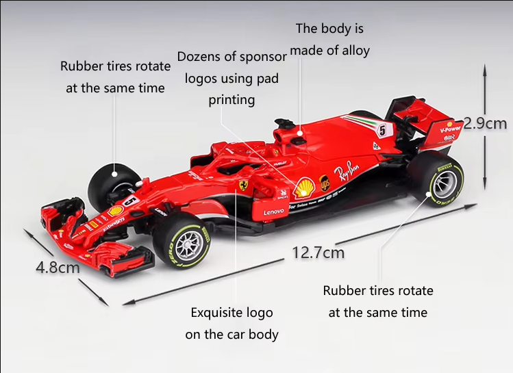 Ferrari F1-75 #16 – 1:43 Scale Diecast Model by Bburago 🏎️🔥